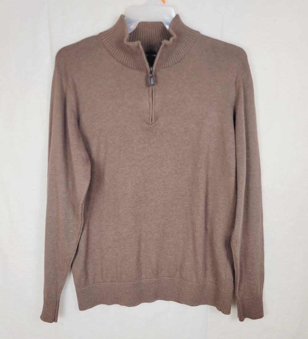 Tricots St Raphael brown quarter zip sweater Size medium Normcore Preppy